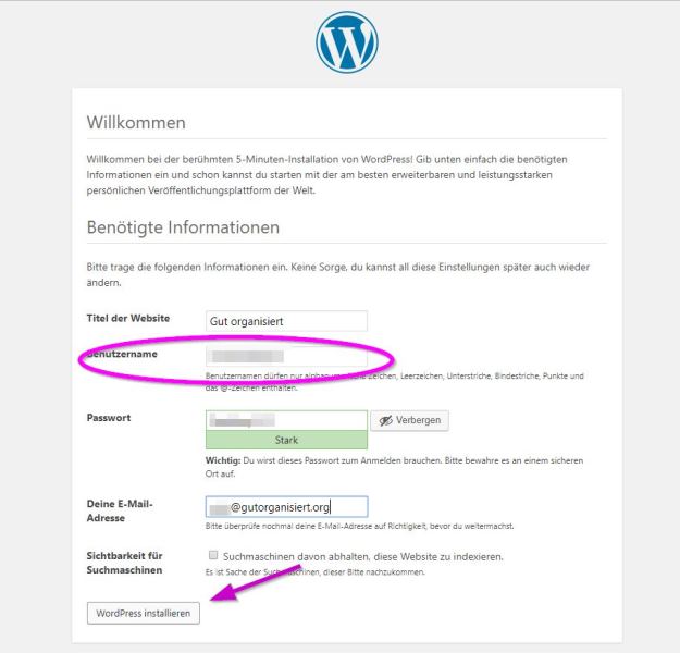 WordPress Zugang fertig einrichten Benutzer - Happy Home Hamburg von Jessica