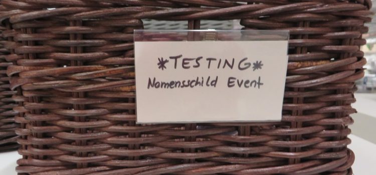 Label für Körbe und Boxen Label Korb - Namensschild - Happy Home Hamburg
