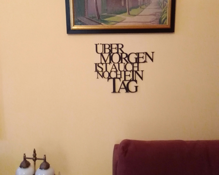 übermorgen ist auch noch ein tag - spruch räder design amazzon