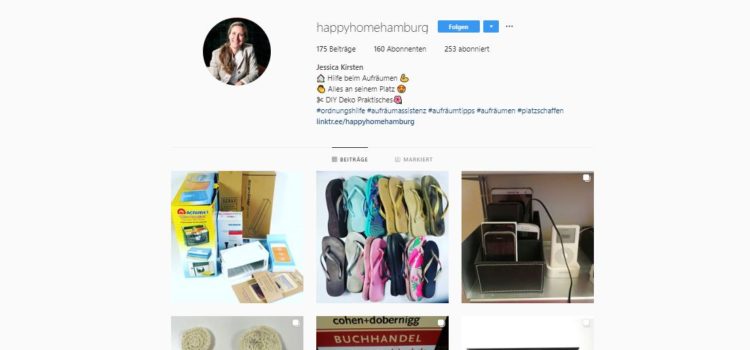 Auf Instagram weitere Aufräumtipps, Ordnungsfragen