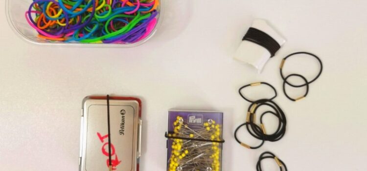 Haargummi statt Gummiband zum Sichern Haargummi vs Gummiband Aufbewahrung Sicherung