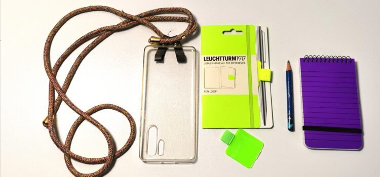 Schreibblock statt Smartphone benutzen notizblock zum umhängen diy